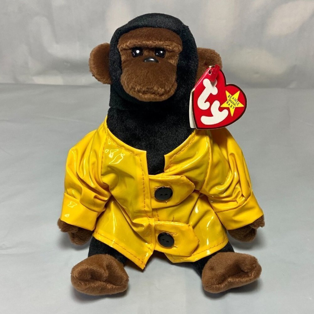 Ty Beanie Baby Original 1996 Congo‎ w/Rain Coat Fareham, Hants Reg PA 1965(KR)